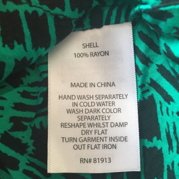 💼🗂Green and black tunic blouse - Picture 7 of 8